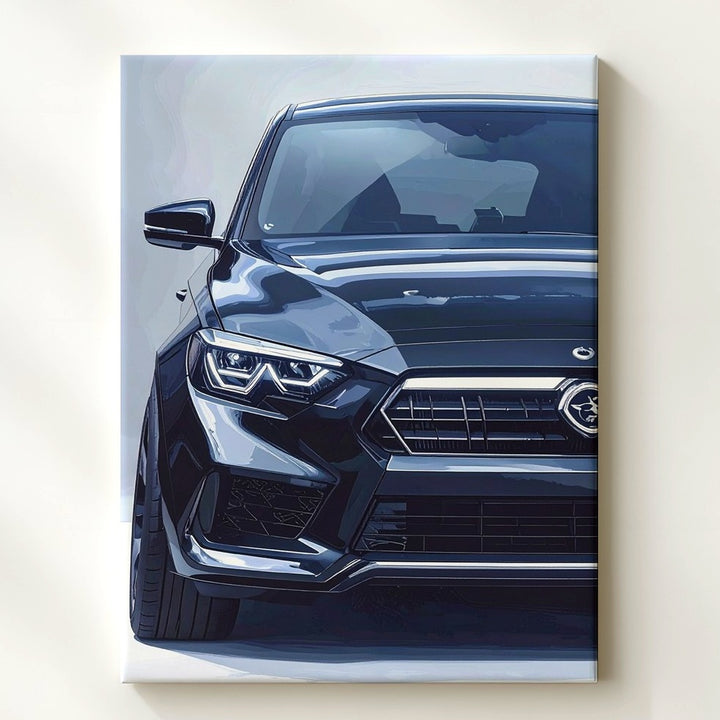 Black Range Rover SVR Canvas – Hyper-Realistic Luxury SUV Wall Art - Gifitto