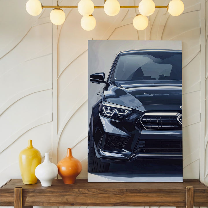 Black Range Rover SVR Canvas – Hyper-Realistic Luxury SUV Wall Art - Gifitto