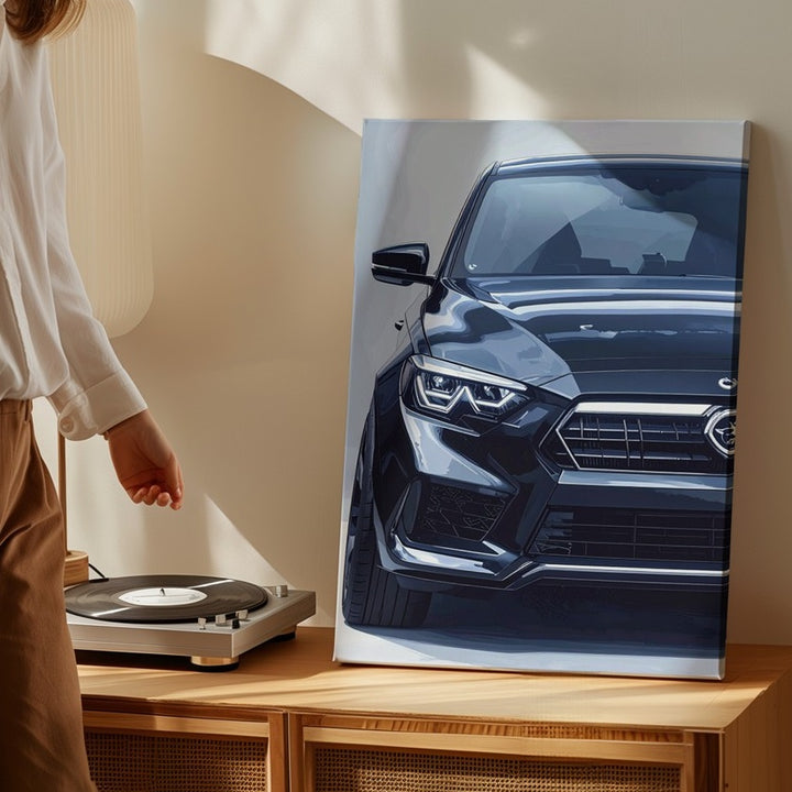 Black Range Rover SVR Canvas – Hyper-Realistic Luxury SUV Wall Art - Gifitto