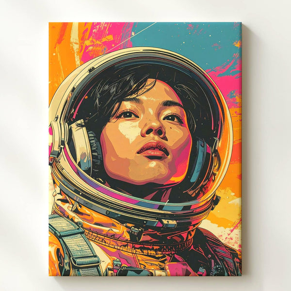 Astronaut Pop Art Canvas – Vibrant Space Exploration Wall Art - Gifitto