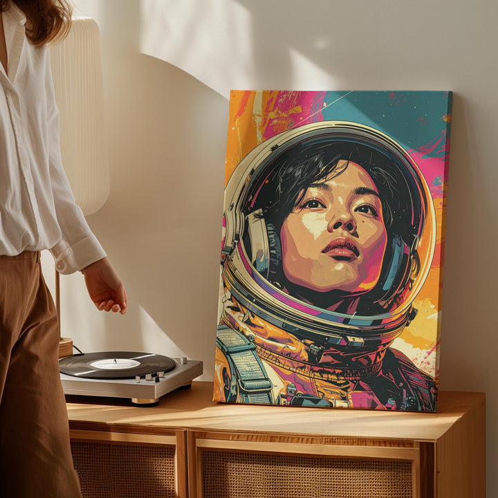 Astronaut Pop Art Canvas – Vibrant Space Exploration Wall Art - Gifitto