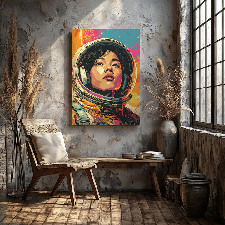 Astronaut Pop Art Canvas – Vibrant Space Exploration Wall Art - Gifitto