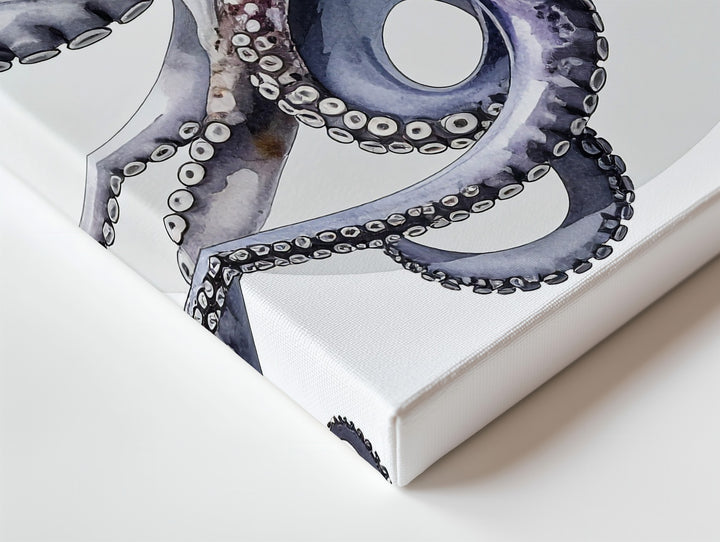 3D Rendered Purple Octopus Canvas – Modern Scientific Marine Art - Gifitto