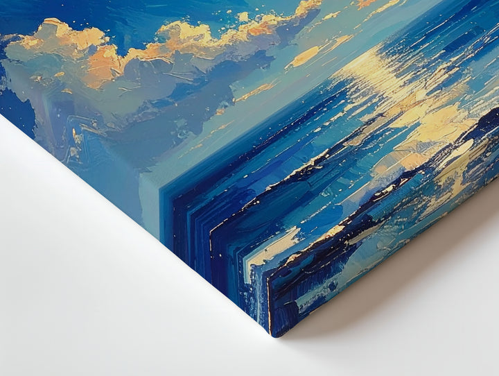 Celestial Moons Canvas – Ethereal Ocean Scene with Dual Moons - Gifitto