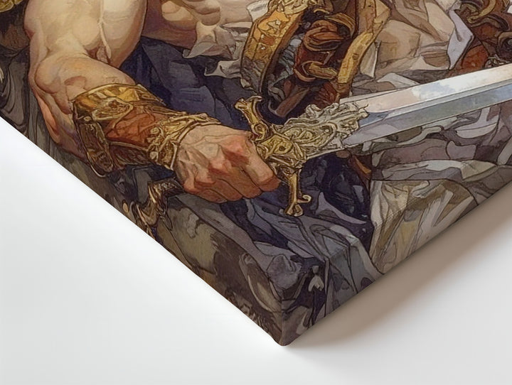 Perseus Triumphant Canvas – Hero with Sword and Medusa’s Head Wall Art - Gifitto