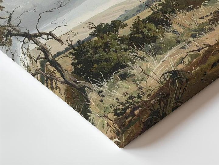 Moody Tree & Stormy Sky Canvas – Vintage Landscape Wall Art - Gifitto