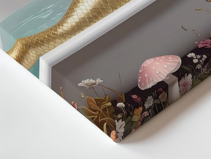 Forest Mermaid Bathtub Canvas – Whimsical Fairytale Wall Art - Gifitto
