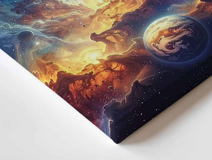 Phoenix Spiral Galaxy Canvas – Celestial Storm & Rebirth Wall Art - Gifitto