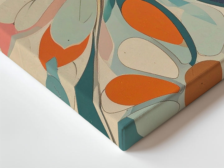 Geometric Floral Canvas – Bold Modern Pattern Art - Gifitto