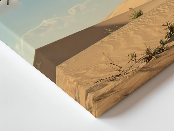 Surreal Elephant on Branch Canvas – Dreamlike Desert Landscape Wall Art - Gifitto