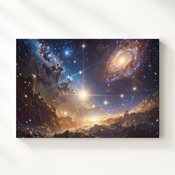 Infinite Cosmos Canvas – Deep Space Galaxy & Starfield Wall Art - Gifitto
