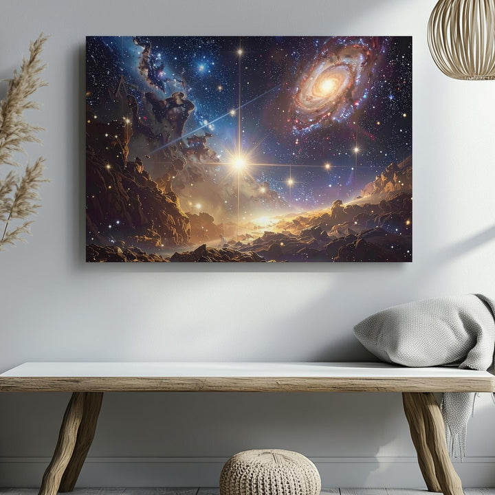 Infinite Cosmos Canvas – Deep Space Galaxy & Starfield Wall Art - Gifitto