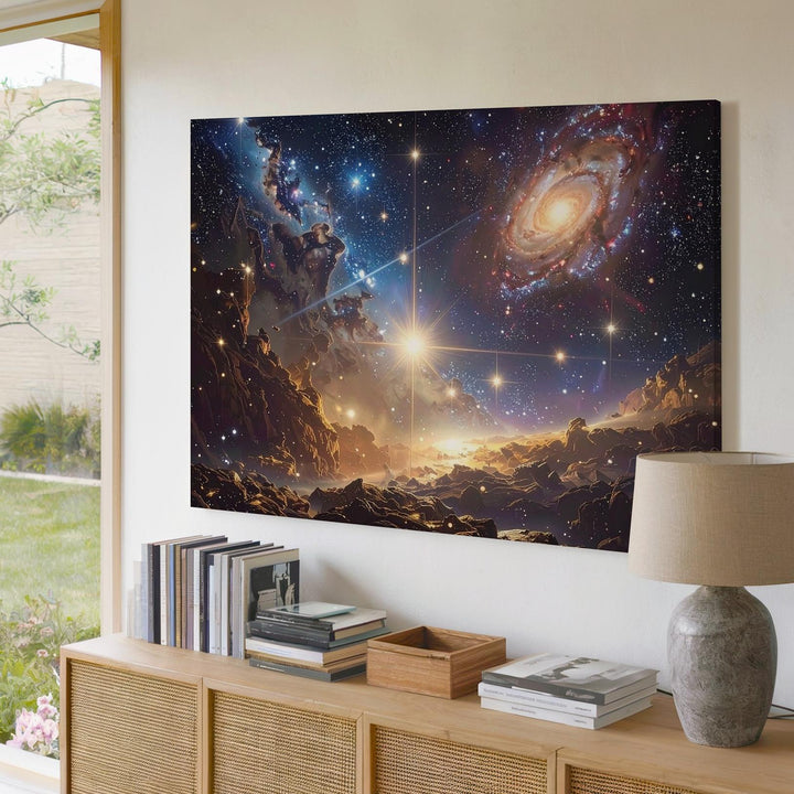 Infinite Cosmos Canvas – Deep Space Galaxy & Starfield Wall Art - Gifitto