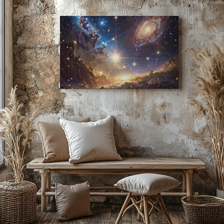 Infinite Cosmos Canvas – Deep Space Galaxy & Starfield Wall Art - Gifitto