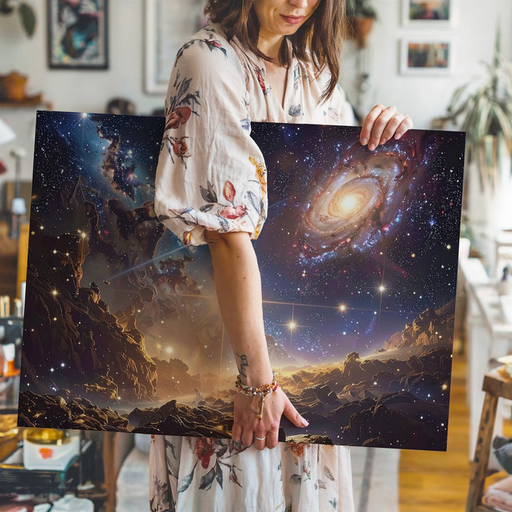Infinite Cosmos Canvas – Deep Space Galaxy & Starfield Wall Art - Gifitto