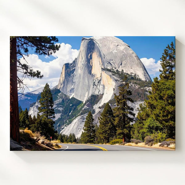 Yosemite Scenic Highway Canvas – Iconic Nature Landscape Art - Gifitto