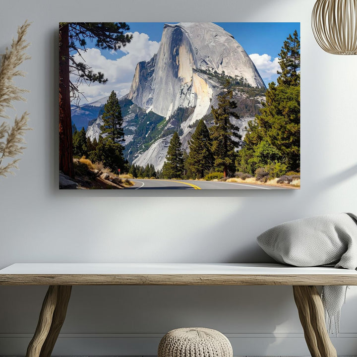 Yosemite Scenic Highway Canvas – Iconic Nature Landscape Art - Gifitto