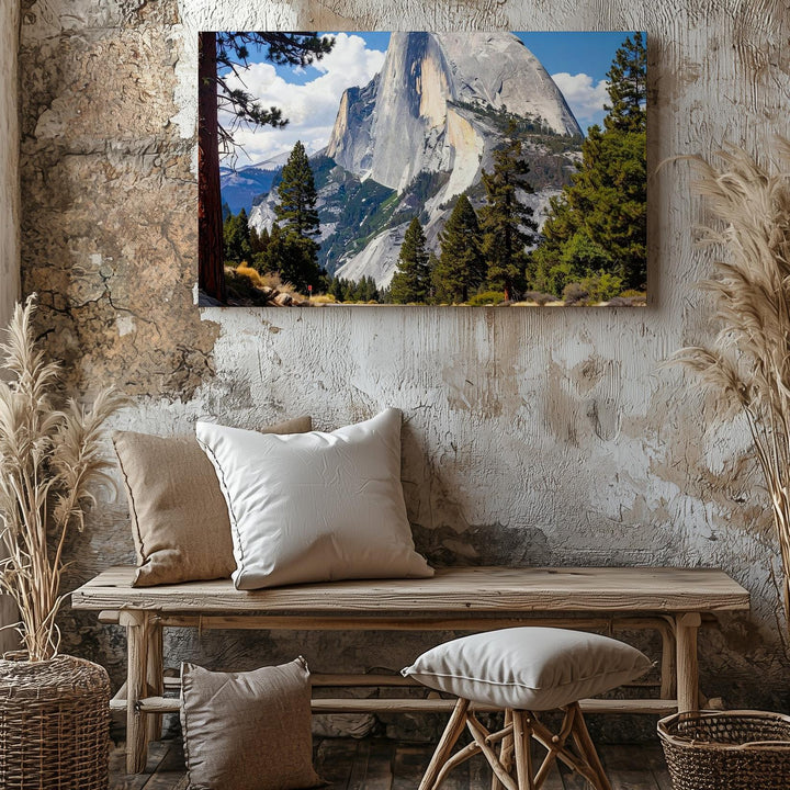 Yosemite Scenic Highway Canvas – Iconic Nature Landscape Art - Gifitto