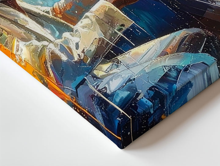 Jazz Piano Canvas – Abstract Musician in Vibrant Studio Wall Art - Gifitto