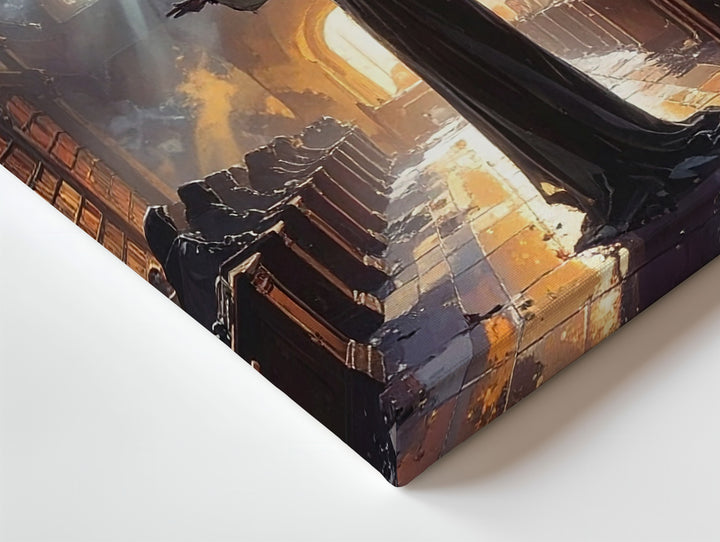 Arcane Library Canvas – Mystical Rituals and Ancient Knowledge Wall Art - Gifitto