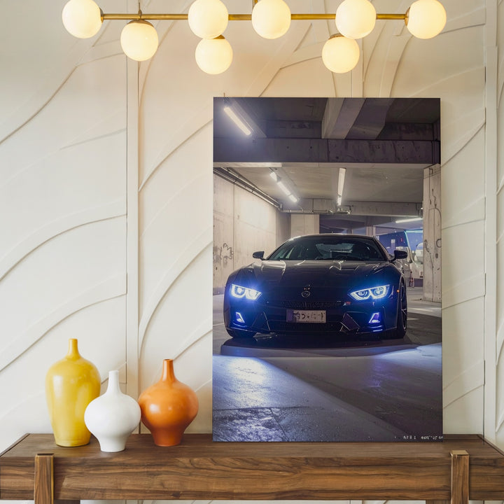 Urban Shadow BMW Canvas – Underground Garage Night Scene - Gifitto