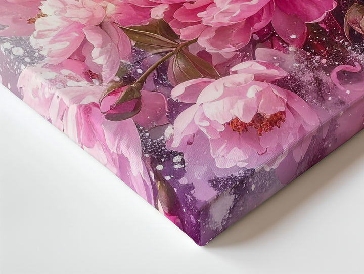 Ethereal Peonies Canvas – Dreamy Floral Painting in Soft Pink & Lavender - Gifitto