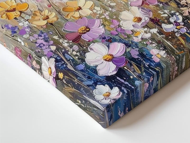 Impressionistic Wildflower Meadow Canvas – Vibrant Nature Art - Gifitto