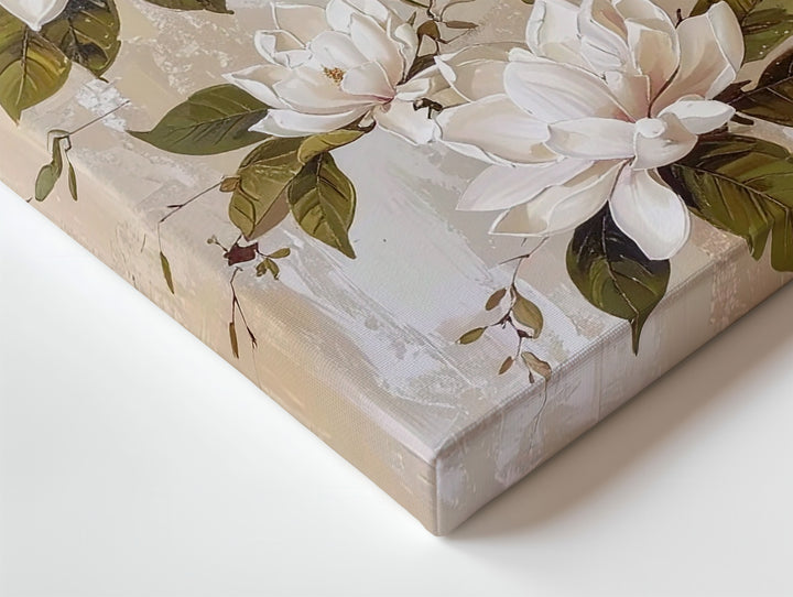 Elegant Magnolia Blossom Canvas – Timeless Floral Art - Gifitto