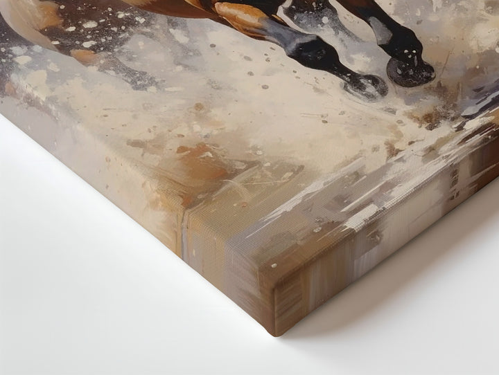 Wild Charge Canvas – Dynamic Herd of Horses in Motion - Gifitto