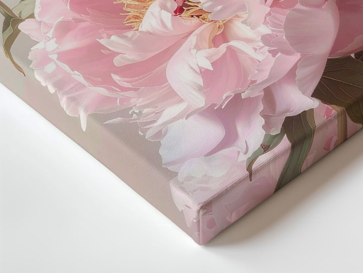Romantic Peony Blossom Canvas – Soft-Focus Floral Art - Gifitto