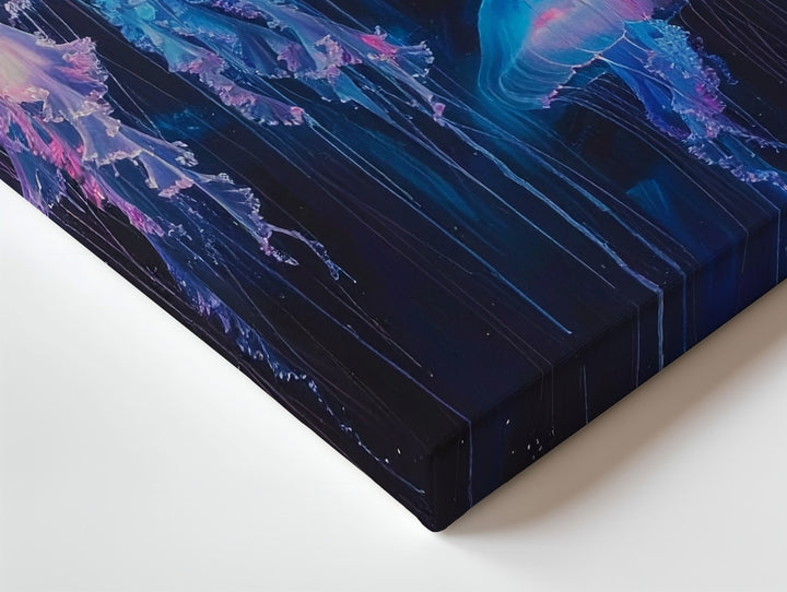 Ethereal Jellyfish Canvas – Dreamlike Deep-Sea Glowing Creatures Wall Art - Gifitto