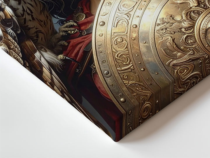 Athena Warrior Goddess Canvas – Divine Strength and Wisdom Portrait - Gifitto