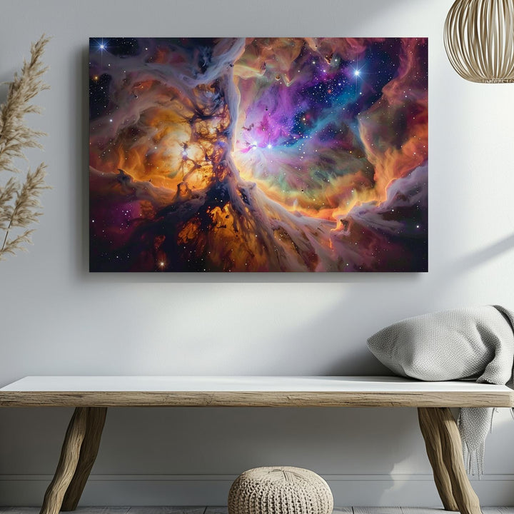 Nebula Cluster Canvas – Vibrant Cosmic Explosion of Color and Light - Gifitto
