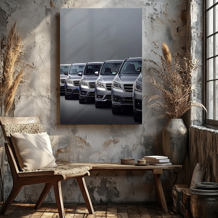 Mercedes Legacy Lineup Canvas – Evolution of Luxury in Motion - Gifitto