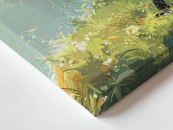 Curious Fox in Meadow Canvas – Whimsical Nature Scene with Morning Light Wall Art - Gifitto