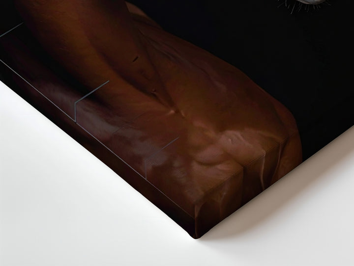 Studio Elegance Canvas – Chestnut Horse Portrait with Cinematic Lighting - Gifitto