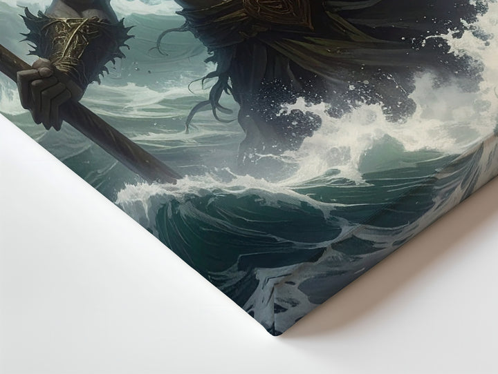 Poseidon’s Wrath Canvas – Powerful Storm God of the Sea Wall Art - Gifitto