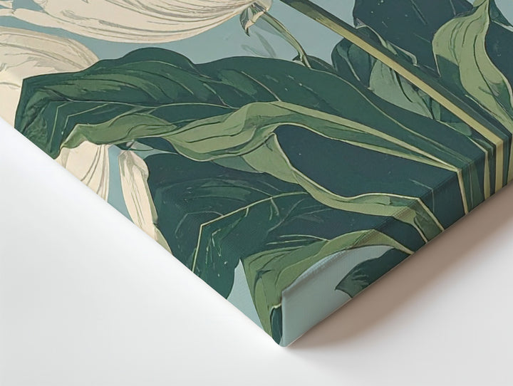 Flower Market Tokyo Canvas – Retro Floral Print with Bold Typography - Gifitto