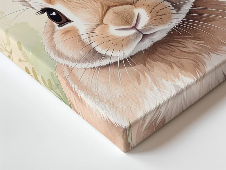 Serene Garden Rabbit Canvas – Peaceful Spring Wall Art - Gifitto