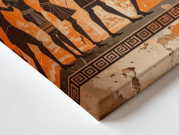 Dionysian Revelry Canvas – Ancient Greek Pottery Style Celebration Art - Gifitto