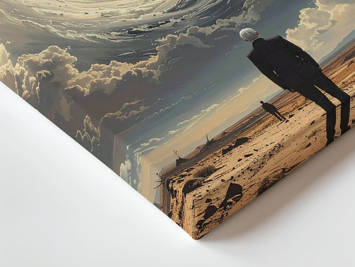 Black Hole Canvas – Surreal Landscape & Cosmic Vortex Art - Gifitto