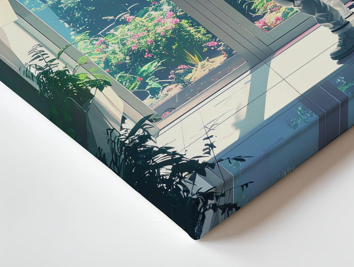 Space Station Greenhouse Canvas – Astronaut & Lush Greenery View Art - Gifitto