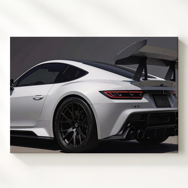 White Porsche GT3 RS Canvas – Precision Engineered Motorsport Wall Art - Gifitto