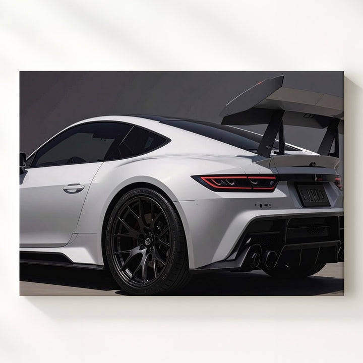 White Porsche GT3 RS Canvas – Precision Engineered Motorsport Wall Art - Gifitto