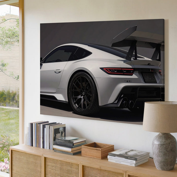 White Porsche GT3 RS Canvas – Precision Engineered Motorsport Wall Art - Gifitto