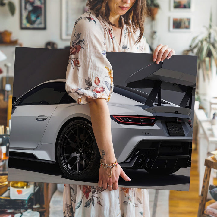 White Porsche GT3 RS Canvas – Precision Engineered Motorsport Wall Art - Gifitto