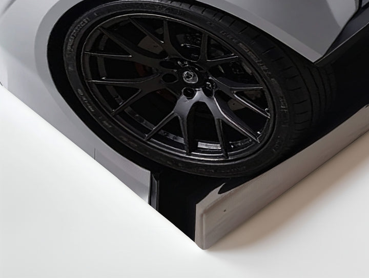 White Porsche GT3 RS Canvas – Precision Engineered Motorsport Wall Art - Gifitto