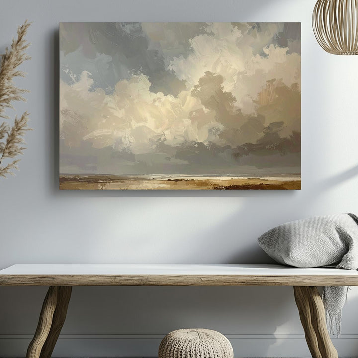 Serene Sky & Earth Canvas – Tranquil Landscape Wall Art - Gifitto