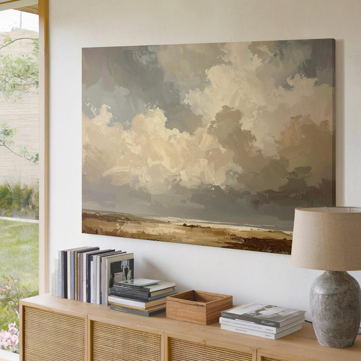 Serene Sky & Earth Canvas – Tranquil Landscape Wall Art - Gifitto