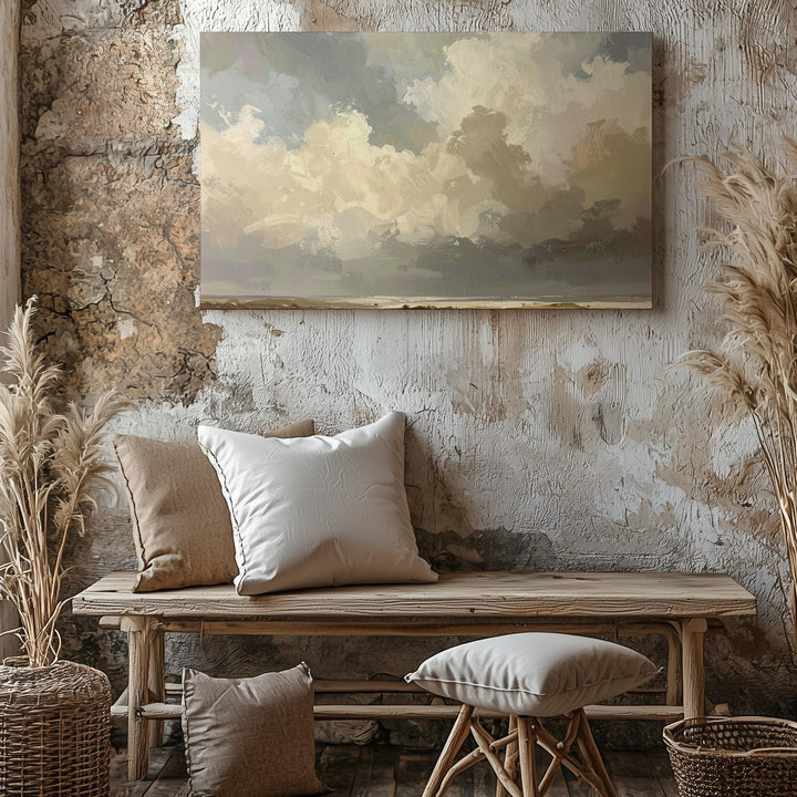 Serene Sky & Earth Canvas – Tranquil Landscape Wall Art - Gifitto